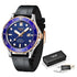 Black Multifunctional Sport Men Watches Luxury Quartz Watches Fashion Chronograph Stylish Elegant Comfortable Watch For Men