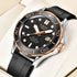 Black Multifunctional Sport Men Watches Luxury Quartz Watches Fashion Chronograph Stylish Elegant Comfortable Watch For Men