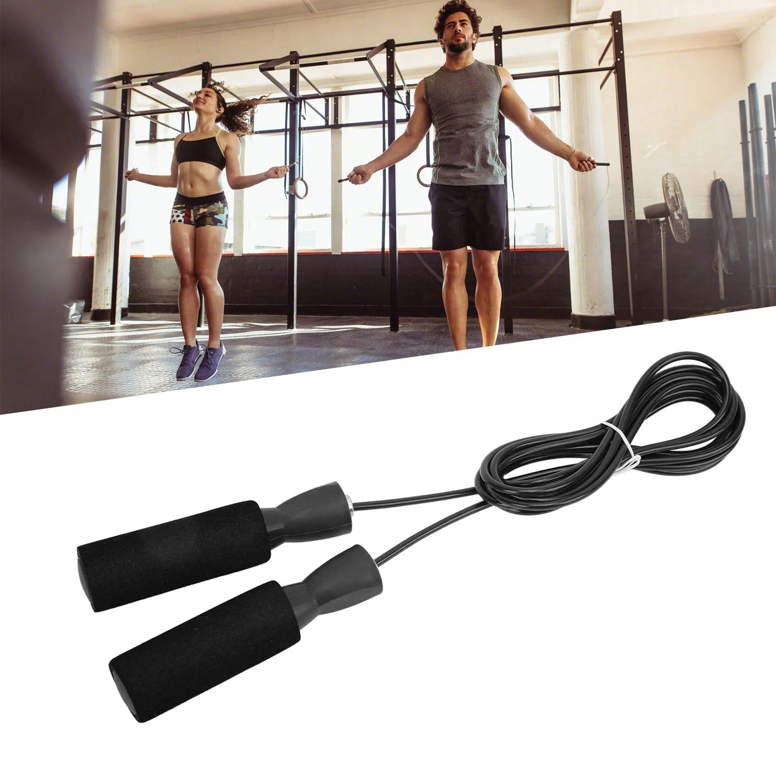Bearing Rope Skipping With Bearings Sporting Goods Sports Fitness Jump Rope Sport Skipping For Gym Fitness Home Exercise Slim Body Workout Adjustable PVC Jump Rope For Cardio Fitness Versatile Jump Rope For Both Kids Adults Great Jump Rope For Exercise