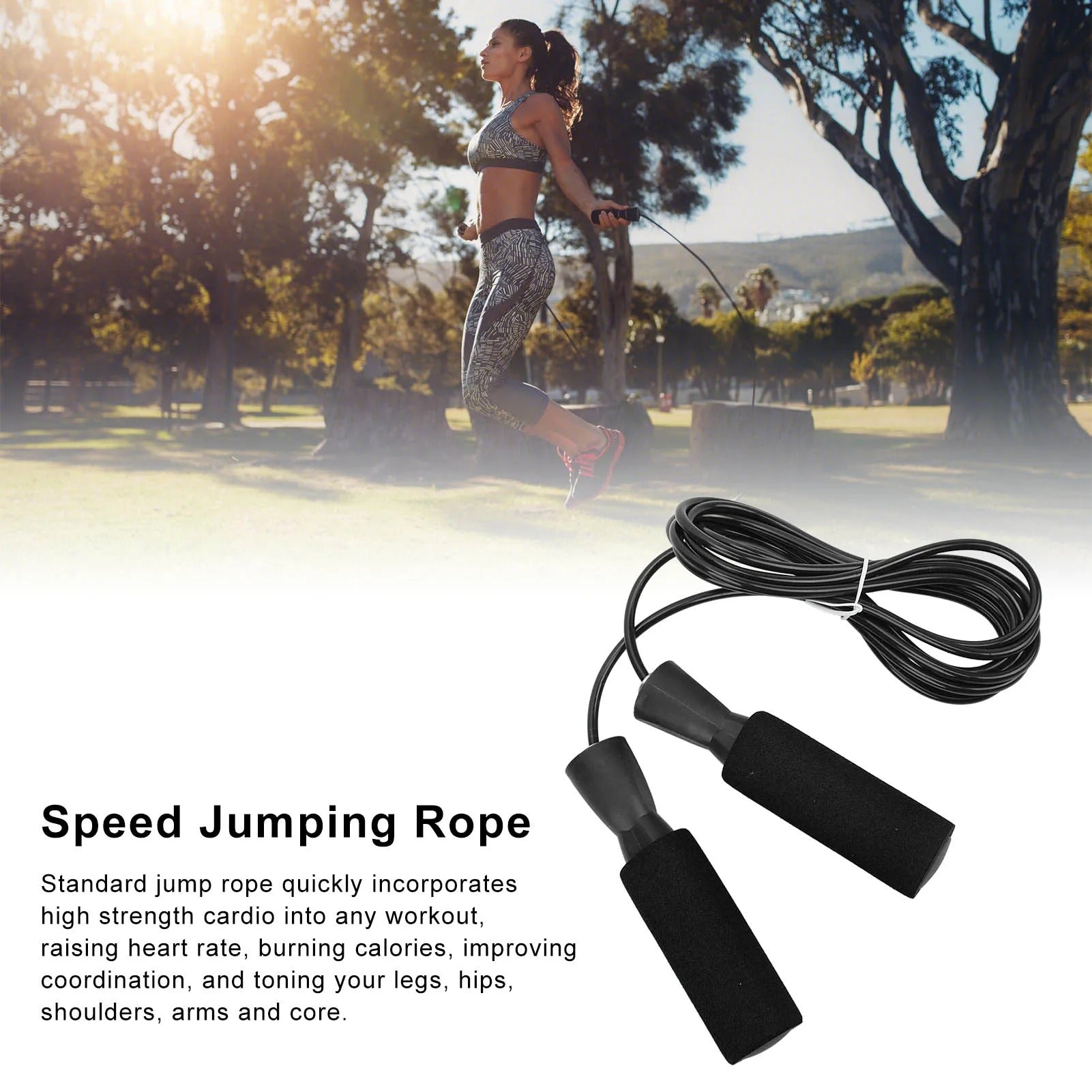 Bearing Rope Skipping With Bearings Sporting Goods Sports Fitness Jump Rope Sport Skipping For Gym Fitness Home Exercise Slim Body Workout Adjustable PVC Jump Rope For Cardio Fitness Versatile Jump Rope For Both Kids Adults Great Jump Rope For Exercise