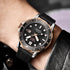 Black Multifunctional Sport Men Watches Luxury Quartz Watches Fashion Chronograph Stylish Elegant Comfortable Watch For Men