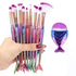 Makeup Brushes Kit Natural Tool Pencil Cosmetics Foundation Artist Mermaid Highlighter Face Set Of Bronzer Eyeshadow