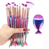 Makeup Brushes Kit Natural Tool Pencil Cosmetics Foundation Artist Mermaid Highlighter Face Set Of Bronzer Eyeshadow