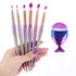 Makeup Brushes Kit Natural Tool Pencil Cosmetics Foundation Artist Mermaid Highlighter Face Set Of Bronzer Eyeshadow