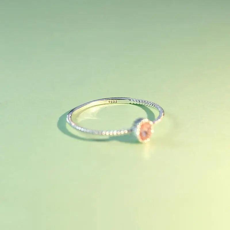 Modern Shiny Sterling Silver Dazzling Black Pink Rings For Women And Girls - Wonderful For Women/Girls/Teen agers