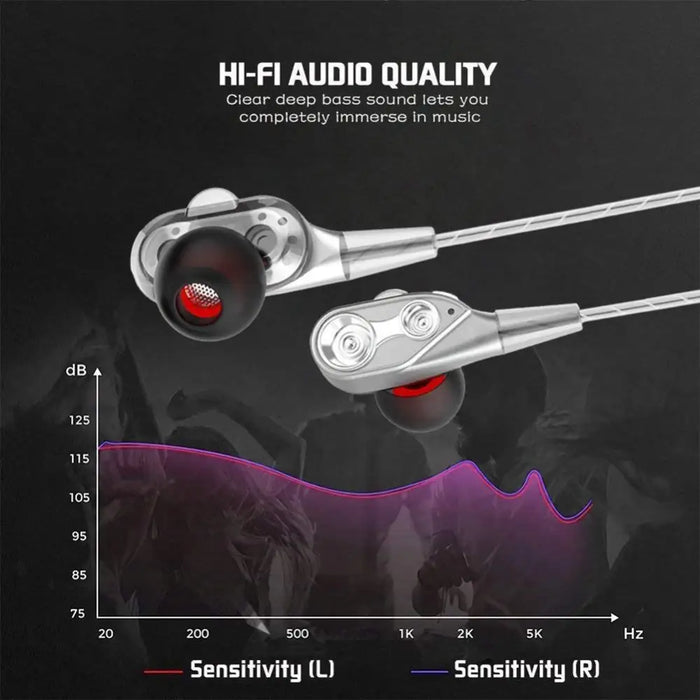 Modern Unisex Wired Headphones Professional Sound Isolating Earphones 3.5mm Universal Wired Earphone Newest Stereo