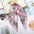 Multi - Functional Square Silk Scarf 60*60cm Headband Hairbands Hair Hoop Accessories For Women,Girl,Lady Head Neck