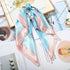 Multi - Functional Square Silk Scarf 60*60cm Headband Hairbands Hair Hoop Accessories For Women,Girl,Lady Head Neck