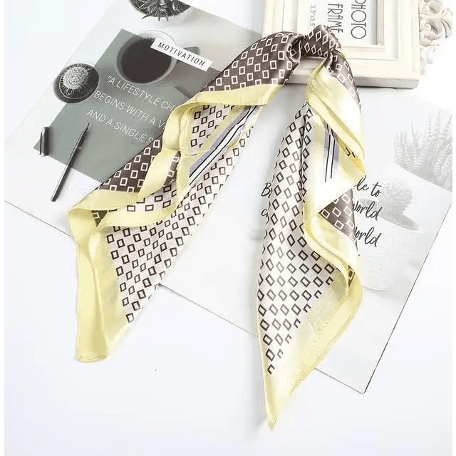 Multi - Functional Square Silk Scarf 60*60cm Headband Hairbands Hair Hoop Accessories For Women,Girl,Lady Head Neck