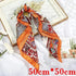 Multi - Functional Square Silk Scarf 60*60cm Headband Hairbands Hair Hoop Accessories For Women,Girl,Lady Head Neck