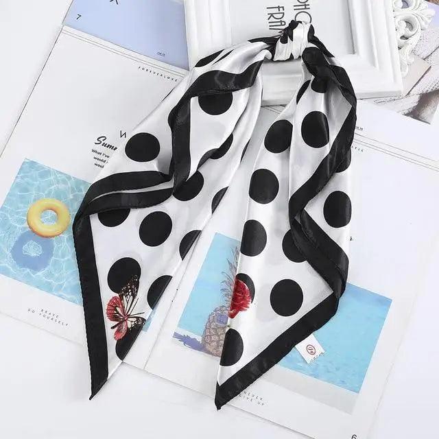 Multi - Functional Square Silk Scarf 60*60cm Headband Hairbands Hair Hoop Accessories For Women,Girl,Lady Head Neck