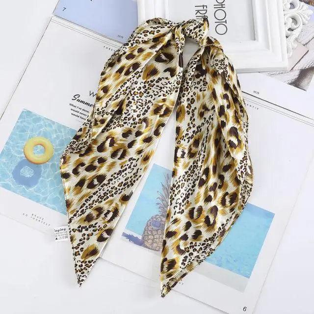 Multi - Functional Square Silk Scarf 60*60cm Headband Hairbands Hair Hoop Accessories For Women,Girl,Lady Head Neck