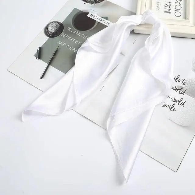 Multi - Functional Square Silk Scarf 60*60cm Headband Hairbands Hair Hoop Accessories For Women,Girl,Lady Head Neck