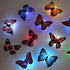 New Dazzling Colorful Luminous Butterfly LED Night Light Wedding Decorative Lamp Stickers Children Small Gifts TOYS