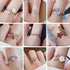 New Delicate Crystal Zircon Rings For Women And Girls Stylish And Sweet/ Flower /Leaf /Butterfly Rings - Wedding
