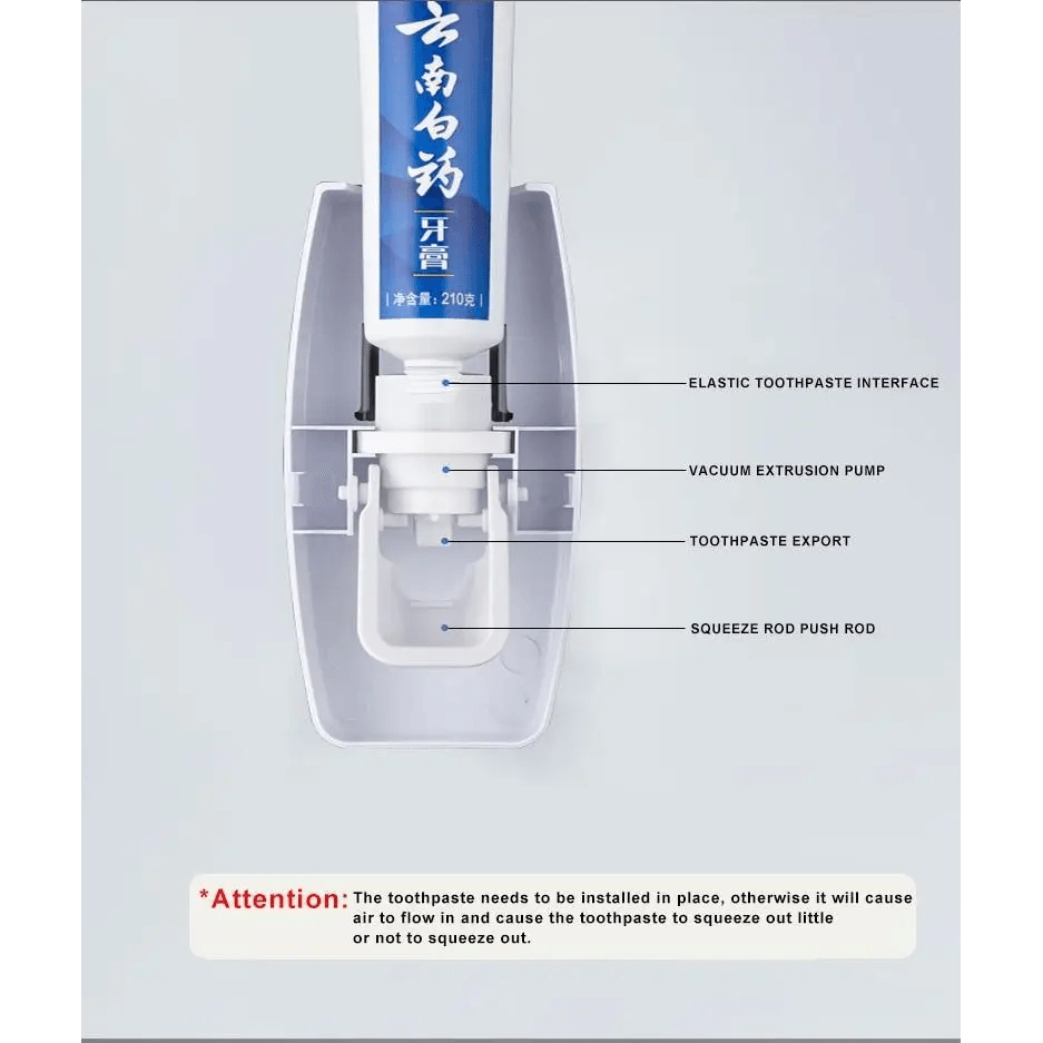 New Durable Automatic Toothpaste Dispenser Wall Mount Dust-proof Toothbrush Holder Wall Mount Storage Rack Bathroom Accessories Set Squeezer - ALLURELATION - Automatic Toothpaste Dispenser, bathroom accessories, Bathroom Accessories Set Squeezer, Best selling toothpaste holder, Dust-proof Toothbrush Holder, hot sale wall mount storage, Luxury dust proof holder, Toothbrush Holder, Toothpaste Dispenser, top quality bathroom accessories, Wall Mount dispenser, Wall Mount Storage rack - Stevvex.com