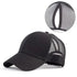 New Elegant Glitter Ponytail Baseball Caps Sequins Shining High Quality Fashionable Cap For Womens Messy Bun Adjustable
