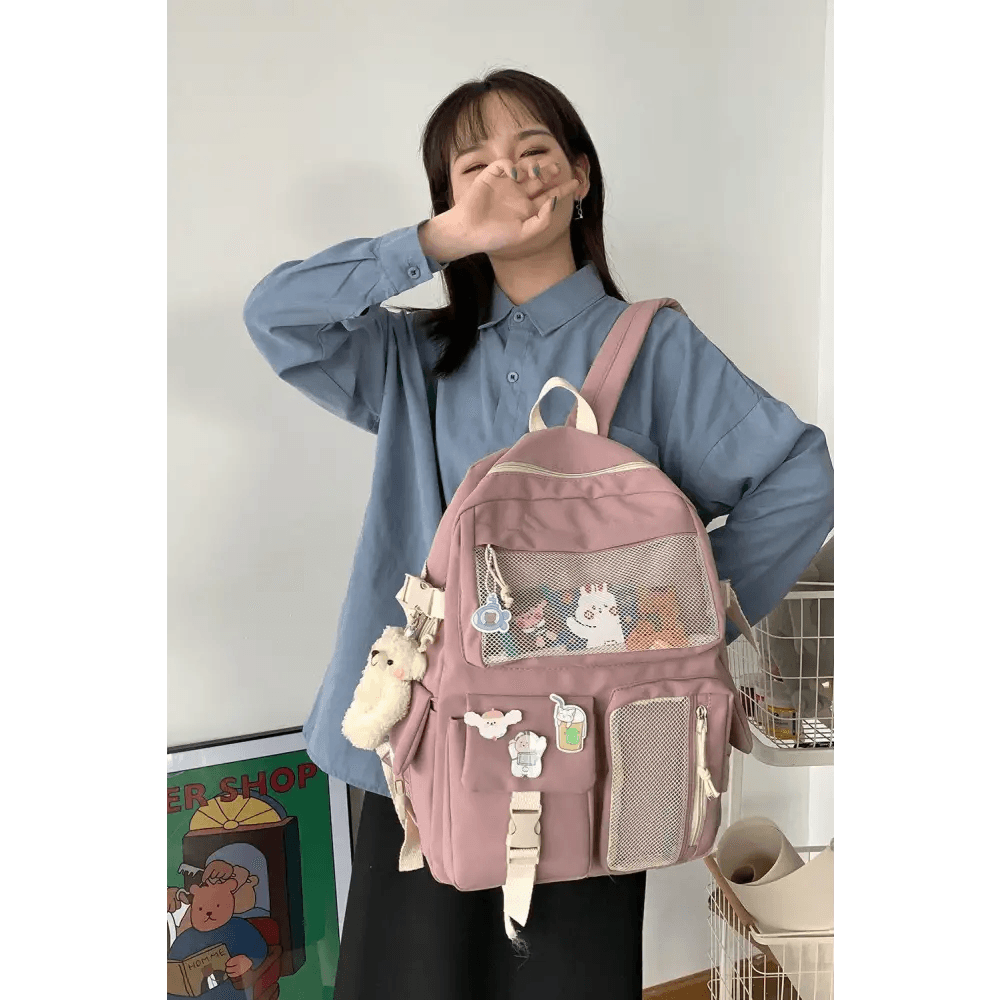 New Elegant Waterproof Backpack For Ladies And Women Cute Student Bookbag/Trevel Bag for Teenager Girls - ALU92986HIJ