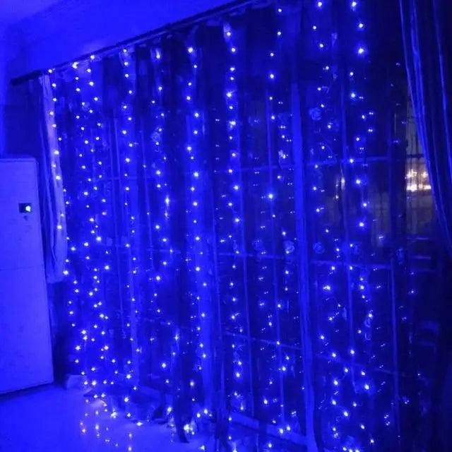 New Fabulous Curtain for Room New Year’s Wedding Christmas Lights Decorations Curtains For Home Festoon Led Light