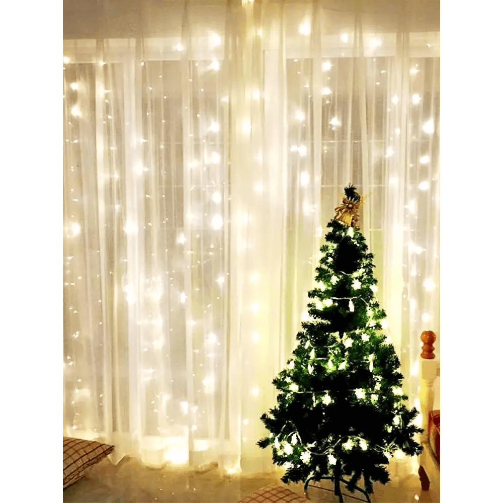 New Fabulous Curtain for Room New Year’s Wedding Christmas Lights Decorations Curtains For Home Festoon Led Light