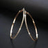 New Latest Round Dangle Drop Women’s Earrings Stylish Round Heart Gold Female Earring - Trendy Wedding Jewelry