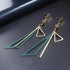 New Latest Round Dangle Drop Women’s Earrings Stylish Round Heart Gold Female Earring - Trendy Wedding Jewelry
