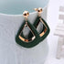 New Latest Round Dangle Drop Women’s Earrings Stylish Round Heart Gold Female Earring - Trendy Wedding Jewelry - 13
