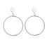 New Latest Round Dangle Drop Women’s Earrings Stylish Round Heart Gold Female Earring - Trendy Wedding Jewelry - 19