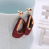 New Latest Round Dangle Drop Women’s Earrings Stylish Round Heart Gold Female Earring - Trendy Wedding Jewelry - 14