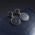 New Latest Round Dangle Drop Women’s Earrings Stylish Round Heart Gold Female Earring - Trendy Wedding Jewelry - 3