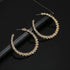 New Latest Round Dangle Drop Women’s Earrings Stylish Round Heart Gold Female Earring - Trendy Wedding Jewelry