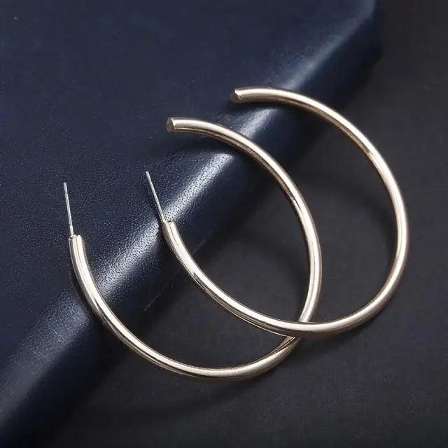 New Latest Round Dangle Drop Women’s Earrings Stylish Round Heart Gold Female Earring - Trendy Wedding Jewelry - 20