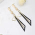 New Latest Round Dangle Drop Women’s Earrings Stylish Round Heart Gold Female Earring - Trendy Wedding Jewelry