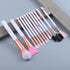 New Luxurious 12/8/5pcs Eye Lip Makeup Brushes Set Eyebrow Comb Eyelash Sponge Eyeshadow Silicone Face Mask Edge