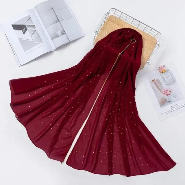 New Luxurious Gold Chiffon Head Scarf Solid Soft Long Muslim Scarves For Women Hijab Musulman Female Shawl and Wrap - ALLURELATION - Best quality haedscarf, Chiffon Head Scarf, gift for girls, Gold Chiffon Head Scarf, Head Scarf, Headcover, hijab, Hijab for girls, matching head scarf, matching shawl, Multi-use scarf, Muslim Scarves For Women, party scarf, Shawl and Wrap for females, solid Soft headscarf, Solid Soft Long scarf, stylish headcover, Vintage Style scraf - Stevvex.com