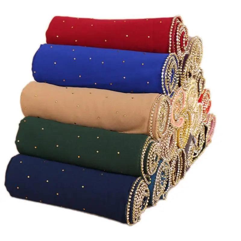New Luxurious Gold Chiffon Head Scarf Solid Soft Long Muslim Scarves For Women Hijab Musulman Female Shawl and Wrap - ALLURELATION - Best quality haedscarf, Chiffon Head Scarf, gift for girls, Gold Chiffon Head Scarf, Head Scarf, Headcover, hijab, Hijab for girls, matching head scarf, matching shawl, Multi-use scarf, Muslim Scarves For Women, party scarf, Shawl and Wrap for females, solid Soft headscarf, Solid Soft Long scarf, stylish headcover, Vintage Style scraf - Stevvex.com