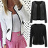 New Luxurious Women’s Fashionable Solid Color Pocket Zipper Casual Jacket Coat In 3 Colors Puls Size S - 4XL