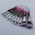 New Luxury Cosmic Color New Luxury Crystal Makeup Brushes Powder Foundation Eyeshadow Eyebrow Cosmetics for Face Fan