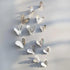 New Shinny 12pcs/set Hollow 3D Butterfly Wall Sticker for Wedding Decoration living room window Home Decor Gold silver