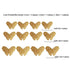 New Shinny 12pcs/set Hollow 3D Butterfly Wall Sticker for Wedding Decoration living room window Home Decor Gold silver