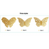 New Shinny 12pcs/set Hollow 3D Butterfly Wall Sticker for Wedding Decoration living room window Home Decor Gold silver