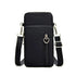 New Trendy Crossbody Zipper Shoulder Bag For Ladies And Girls Multifunction Handbag Wrist Purse For Females - Black
