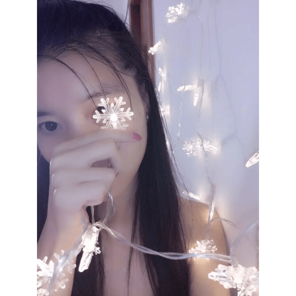 New Trendy Party Supplies 3M 20 Led Snowflake String Light Garlands Ornaments Christmas Tree Decorations for Home