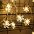 New Trendy Party Supplies 3M 20 Led Snowflake String Light Garlands Ornaments Christmas Tree Decorations for Home