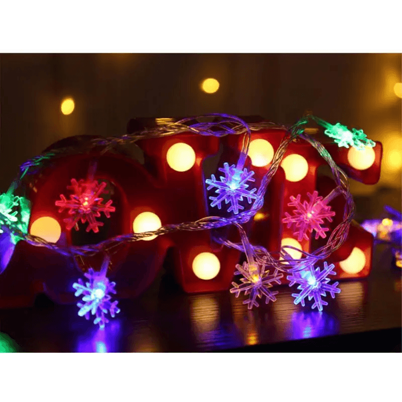 New Trendy Party Supplies 3M 20 Led Snowflake String Light Garlands Ornaments Christmas Tree Decorations for Home