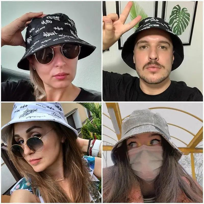 New Trendy Summer Bucket Hats For Women Men's Panama Hat Double-sided Panama Sun Fishing Hat Fisherman Cap for Boys/Girls - ALLURELATION - Best selling hats, Cap for Boys, Double-sided Panama, Elegance hats, Fisherman Cap, Gift hats, Hats For girls, hats for ladies, Hats For Women, hats in demand, hot sale hats, luxury hat, matching hats, Men's Panama Hat, party hats, stylish look hats, Summer Bucket Hats, Sun Fishing Hat, Top quality hats, travel hats, vintage style hats - Stevvex.com
