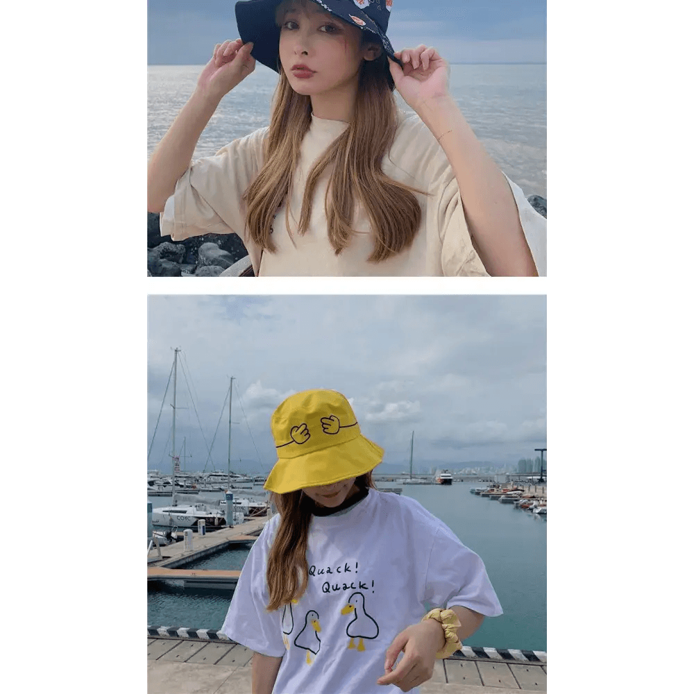 New Trendy Summer Bucket Hats For Women Men's Panama Hat Double-sided Panama Sun Fishing Hat Fisherman Cap for Boys/Girls - ALLURELATION - Best selling hats, Cap for Boys, Double-sided Panama, Elegance hats, Fisherman Cap, Gift hats, Hats For girls, hats for ladies, Hats For Women, hats in demand, hot sale hats, luxury hat, matching hats, Men's Panama Hat, party hats, stylish look hats, Summer Bucket Hats, Sun Fishing Hat, Top quality hats, travel hats, vintage style hats - Stevvex.com