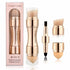 New Vintage Style 4 In 1 Makeup Brushes For Foundation Eyebrow Shadow Eyeliner Blush Powder Brush Cosmetic