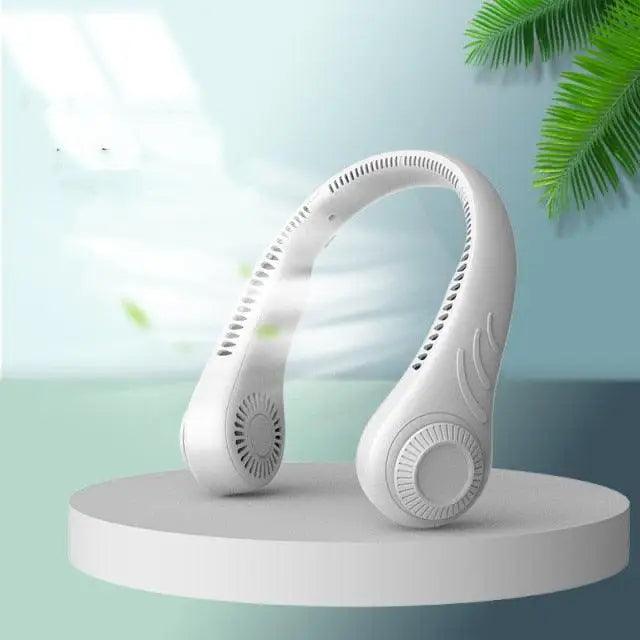 Portable Hanging USB Neck Fan Lazy Hanging Neck Small Wearable Personal Mini Electric Fans 3 Speed Adjustments Hands Free Design For Summber - STEVVEX Gadgets - 739, Electric Fan, Hanging Neck Fan, Lazy Electric Fan, lazy fan, Mini Electric Fan, Neck Electric Fan, Neck Fan, Portable Electric Fan, small electric fan, Small Neck Fan, summer, USB Fan, USB Neck Fan - Stevvex.com