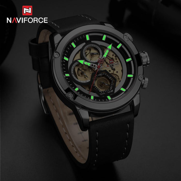 Sport  Watches For Men Waterproof Watch Analog Quartz Leather Band Wristwatch Unique Design Perfect Gift